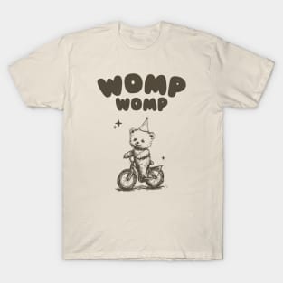 Womp Womp Funny Retro Shirt, Funny Meme Bear T-Shirt